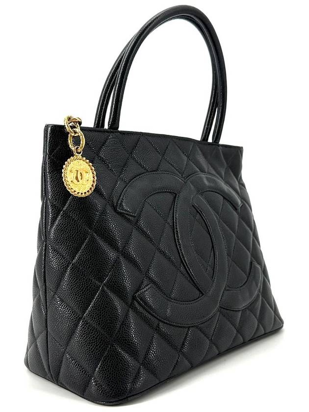 Caviar Medallion Coin Bag Tote - CHANEL - BALAAN 4