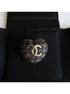 Tweed CC logo heart brooch gray - CHANEL - BALAAN 6