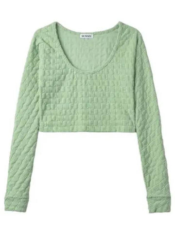 cropped knit sage green - SUNNEI - BALAAN 1