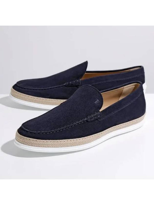 Men's Suede Slip-Ons Blue - TOD'S - BALAAN 2