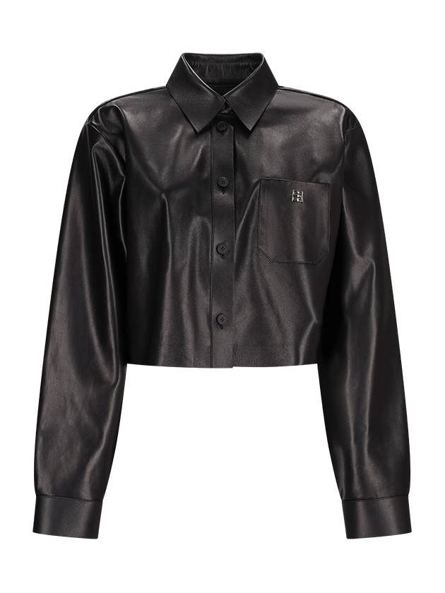 SHORT LEATHER SHIRT WITH 4G DETAIL - GIVENCHY - BALAAN 1