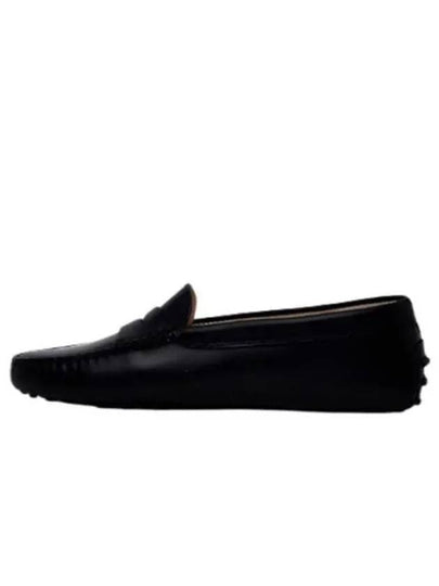 Women's Gommino Leather Driving Shoes Black - TOD'S - BALAAN 2