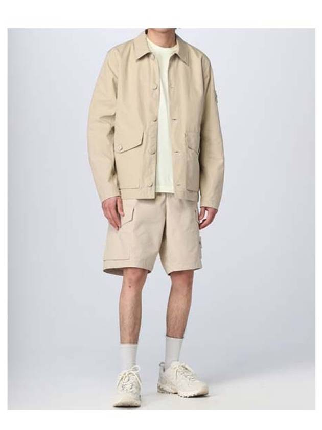 Men's Ghost Piece  O Ventile Cotton Jacket Beige - STONE ISLAND - BALAAN 5