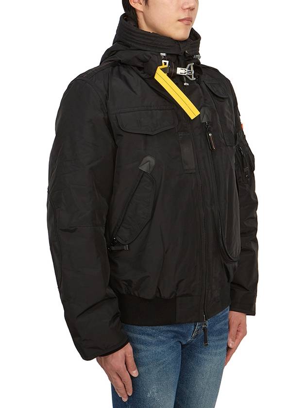 Gobi Logo Bomber Down Padded Jacket Black - PARAJUMPERS - BALAAN 5