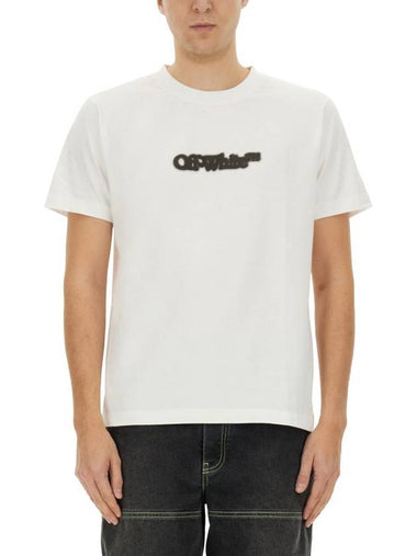 Off-White T-Shirt With Logo - OFF WHITE - BALAAN 1