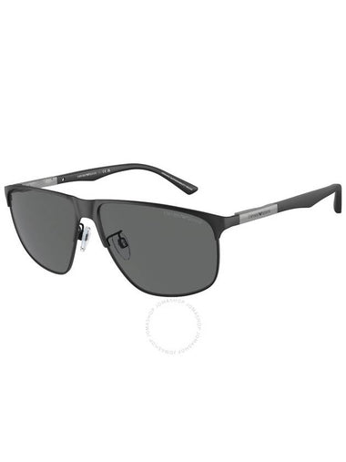 Emporio Armani Dark Grey Rectangular Men's Sunglasses EA2094 300187 60 - EMPORIO ARMANI - BALAAN 1