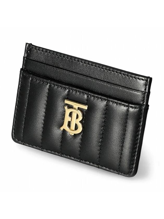 Quilted Leather Lola Card Case Black Light Gold - BURBERRY - BALAAN 2