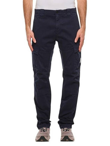 Stretch Sateen Cargo Lens Straight Pants Navy - CP COMPANY - BALAAN 1