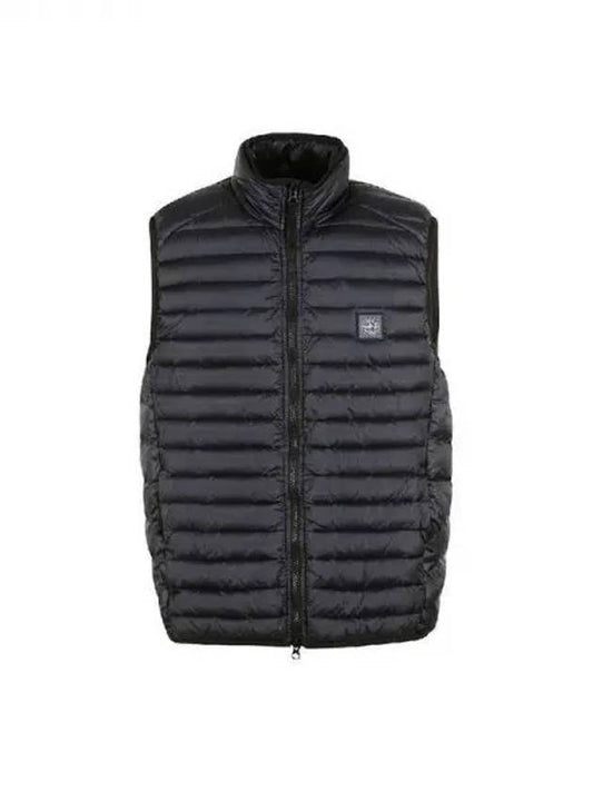 Loom Woven Chambers Recycled Nylon Down Padding Vest Navy - STONE ISLAND - BALAAN 2