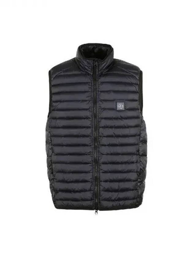 Loom Woven Chambers Recycled Nylon Down Padding Vest Navy - STONE ISLAND - BALAAN 2