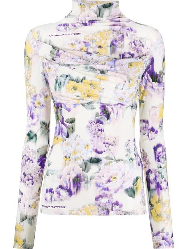 floral long-sleeve neck polar - OFF WHITE - BALAAN 2