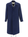 Breasted Single Coat Navy - AMI - BALAAN 2