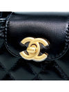 Classic Chain Shiny Aged Calfskin Mini Bag Black - CHANEL - BALAAN 6