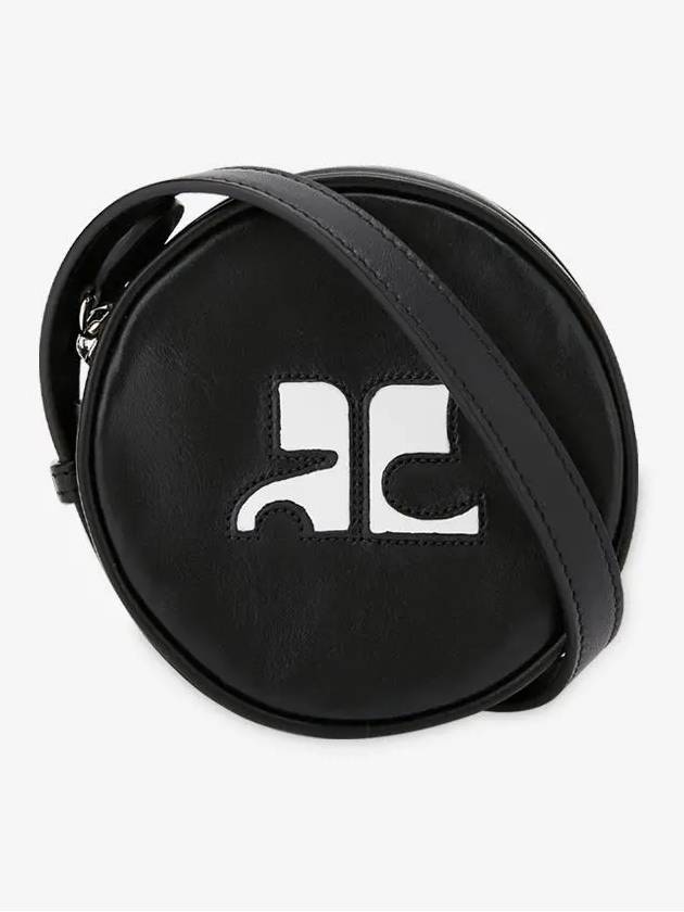 Reedition Logo Circle Shoulder Bag Black - COURREGES - BALAAN 3