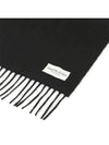 Iconic SA0900 BLACK Cashmere Muffler Scarf - JOHNSTONS OF ELGIN - BALAAN 5