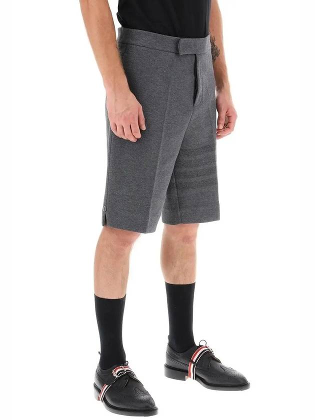 4 Bar Stripe Shorts Grey - THOM BROWNE - BALAAN 3