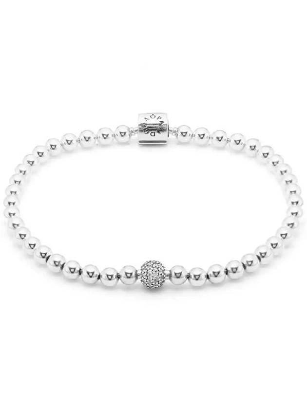 Beads Pave Bracelet Silver - PANDORA - BALAAN 5