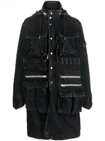 Sacai multi pocket denim parka 270701 - SACAI - BALAAN 1