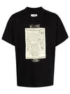 Graphic Print Short Sleeve T-Shirt Black - MAISON MARGIELA - BALAAN 2