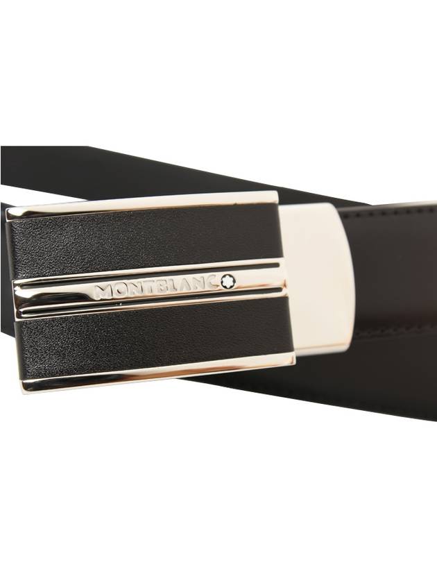 30mm Leather Belt Black - MONTBLANC - BALAAN 7