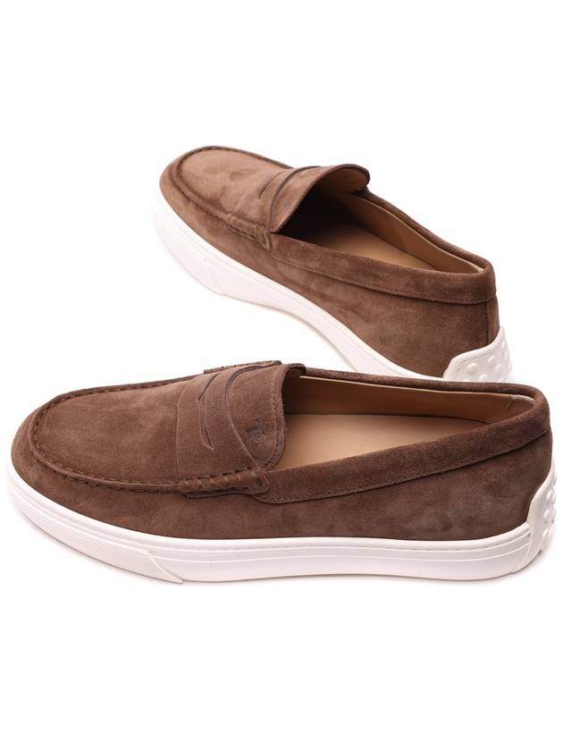 Men's Suede Loafers Brown - TOD'S - BALAAN 7