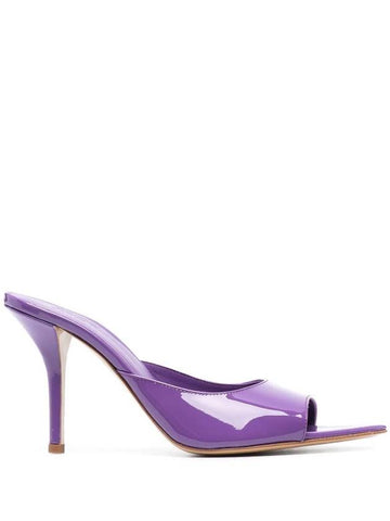 Penny 100mm leather mule purple - GIA BORGHINI - BALAAN 1