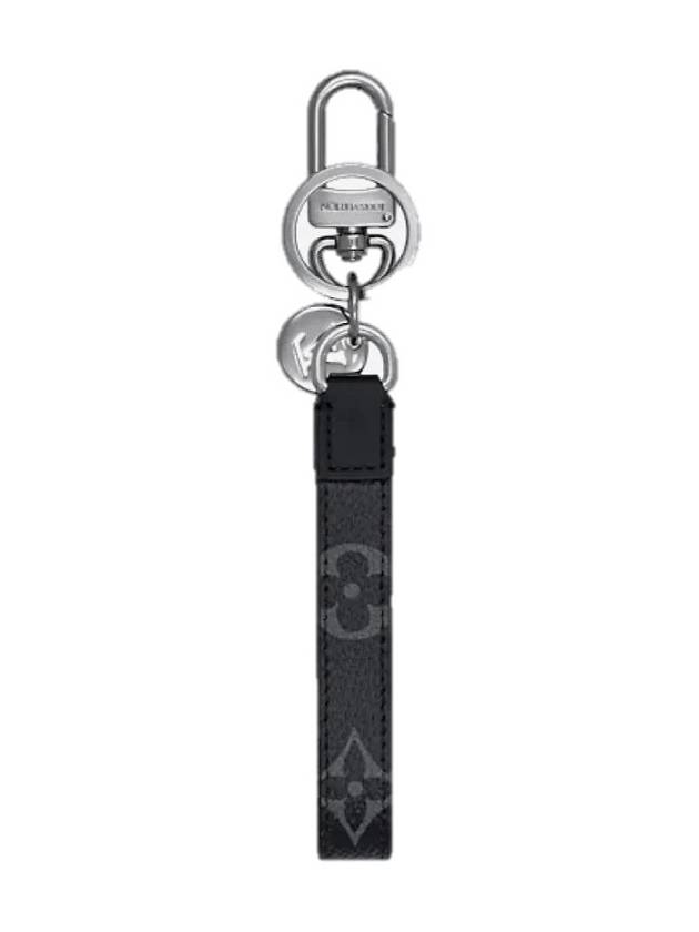 Monogram Dragonne Bag Charm Key Holder Black - LOUIS VUITTON - BALAAN 3