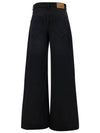 Denim Straight Pants PA0052FAB1H06I01BK Black - ISABEL MARANT - BALAAN 1