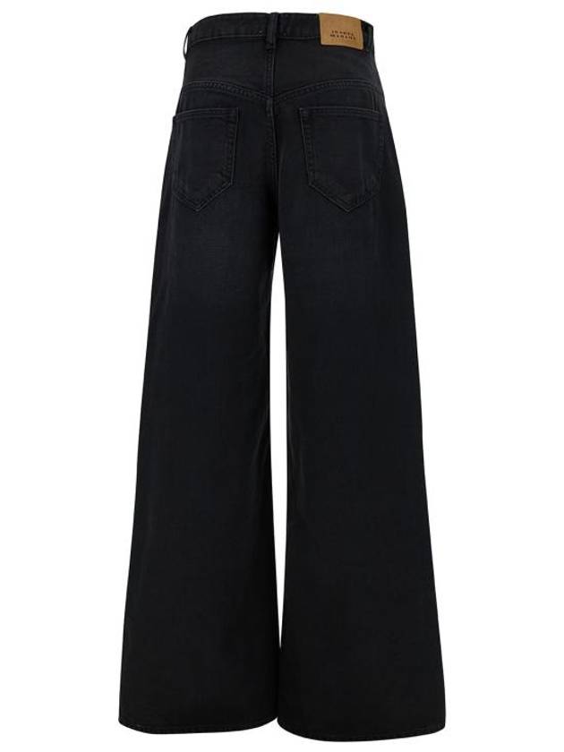 Denim Straight Pants PA0052FAB1H06I01BK Black - ISABEL MARANT - BALAAN 1