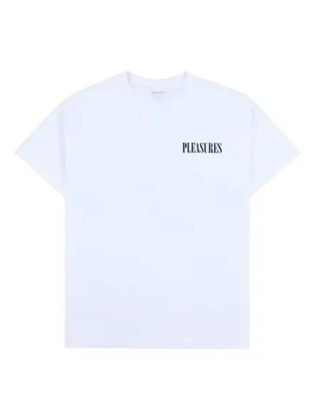 Vertical short sleeve t shirt white - PLEASURES - BALAAN 1