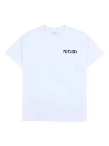 Vertical short sleeve t shirt white - PLEASURES - BALAAN 1