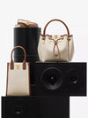 Frances Canvas Leather Mini Tote Bag Ecru Tan - BURBERRY - BALAAN 3