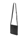 Intrecciato Flat Loop Small Cross Bag Black - BOTTEGA VENETA - BALAAN 2