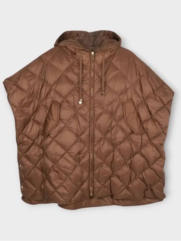 Treman Zip-Up Padding Cape Brown - MAX MARA - BALAAN 3