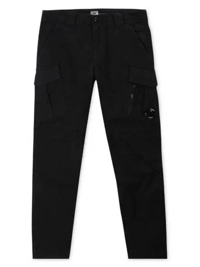 Lens Wappen Straight Pants Black - CP COMPANY - BALAAN 2