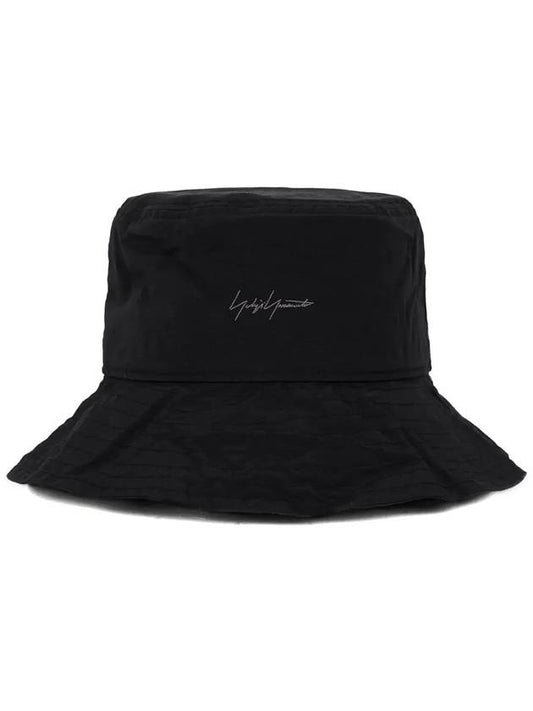 Logo Bucket Hat Black - YOHJI YAMAMOTO - BALAAN 2