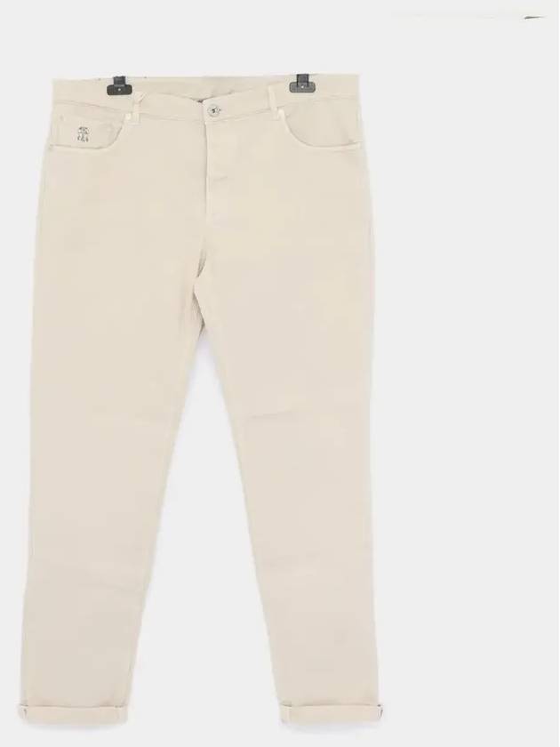 Straight Pants M277PD3210 C6233 BEIGE - BRUNELLO CUCINELLI - BALAAN 4