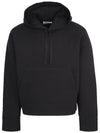 Embroidered Logo Hood Black - AMI - BALAAN 1