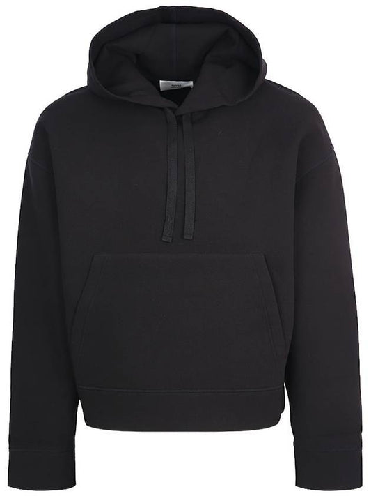 Embroidered Logo Hood Black - AMI - BALAAN 1