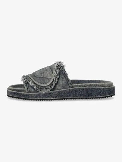 Oval D Slider Slippers Blue - DIESEL - BALAAN 2