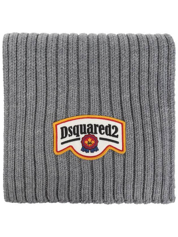 Dsquared2 Wool Scarf, Men's, Grey - DSQUARED2 - BALAAN 1