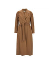 Elisa Wool Single Coat Camel - MAX MARA - BALAAN 1