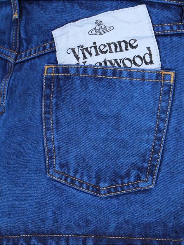 Foam Short H-Line Skirt Blue - VIVIENNE WESTWOOD - BALAAN 4