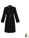 Detachable Collar Trench Coat Black - BURBERRY - BALAAN 2