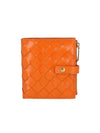 Women's Zipper Half Wallet Orange - BOTTEGA VENETA - BALAAN 2