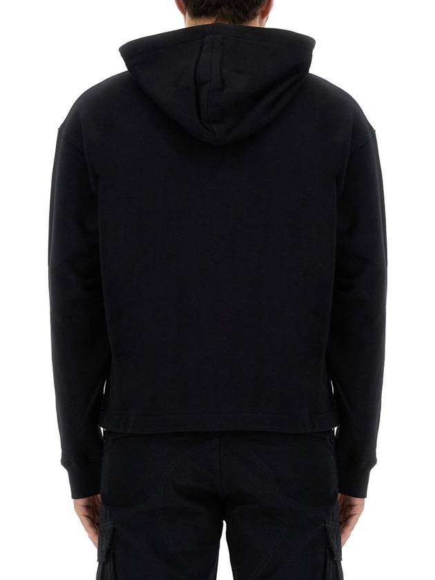 Hooded Sweatshirt 17282028 1555 BLACK - MOSCHINO - BALAAN 4