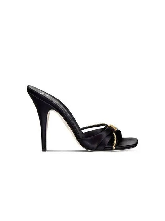 WOMEN CURVY high heel sandals black 271782 - GIUSEPPE ZANOTTI - BALAAN 1