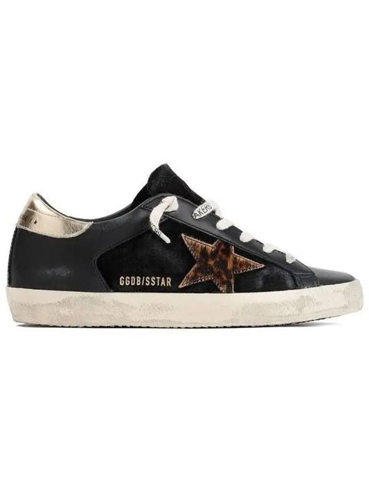 Superstar Leopard Star Low Top Sneakers Gold Black - GOLDEN GOOSE - BALAAN 2