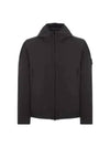 Technology Recycled Polyester Hooded Jacket Black - STONE ISLAND - BALAAN 3