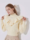 golf wear pastel ruffle knit sweater knit Bright yellow - J JANE - BALAAN 1